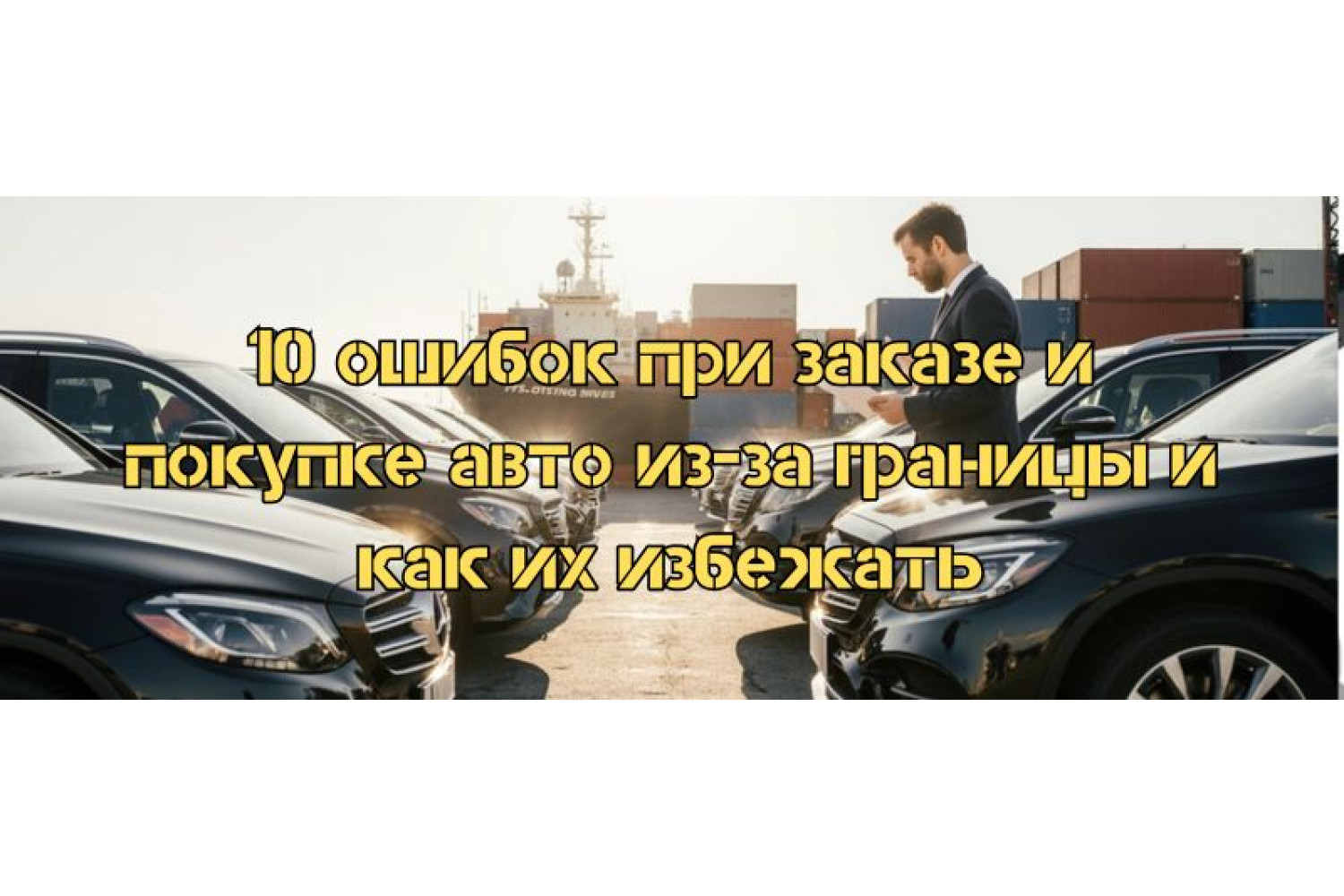 10 главных ошибок при заказе автомобиля из-за границы и способы их избежать