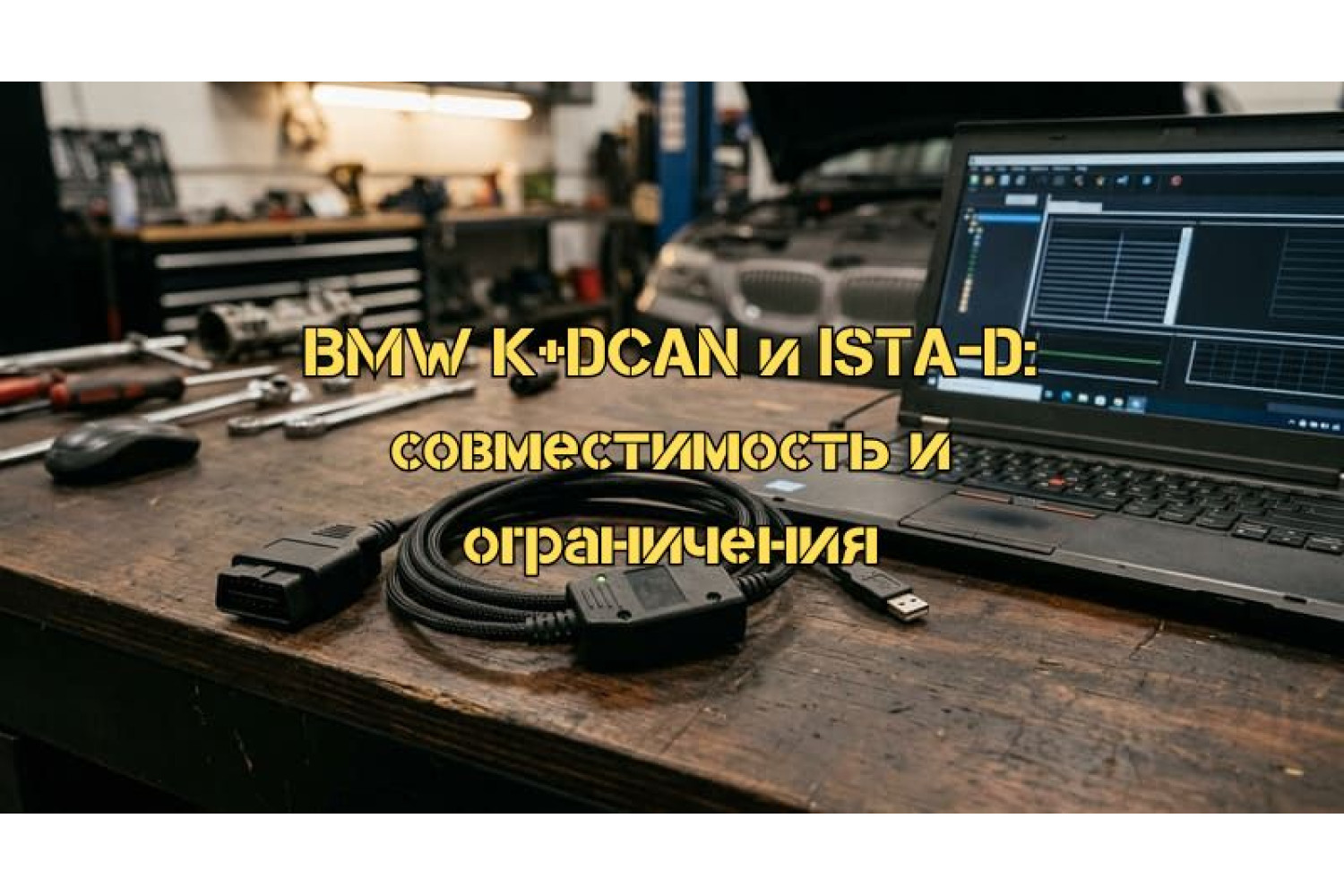 Диагностический адаптер BMW K+DCAN и программа ISTA-D: полное руководство по совместимости, возможностям и ограничениям по годам выпуска