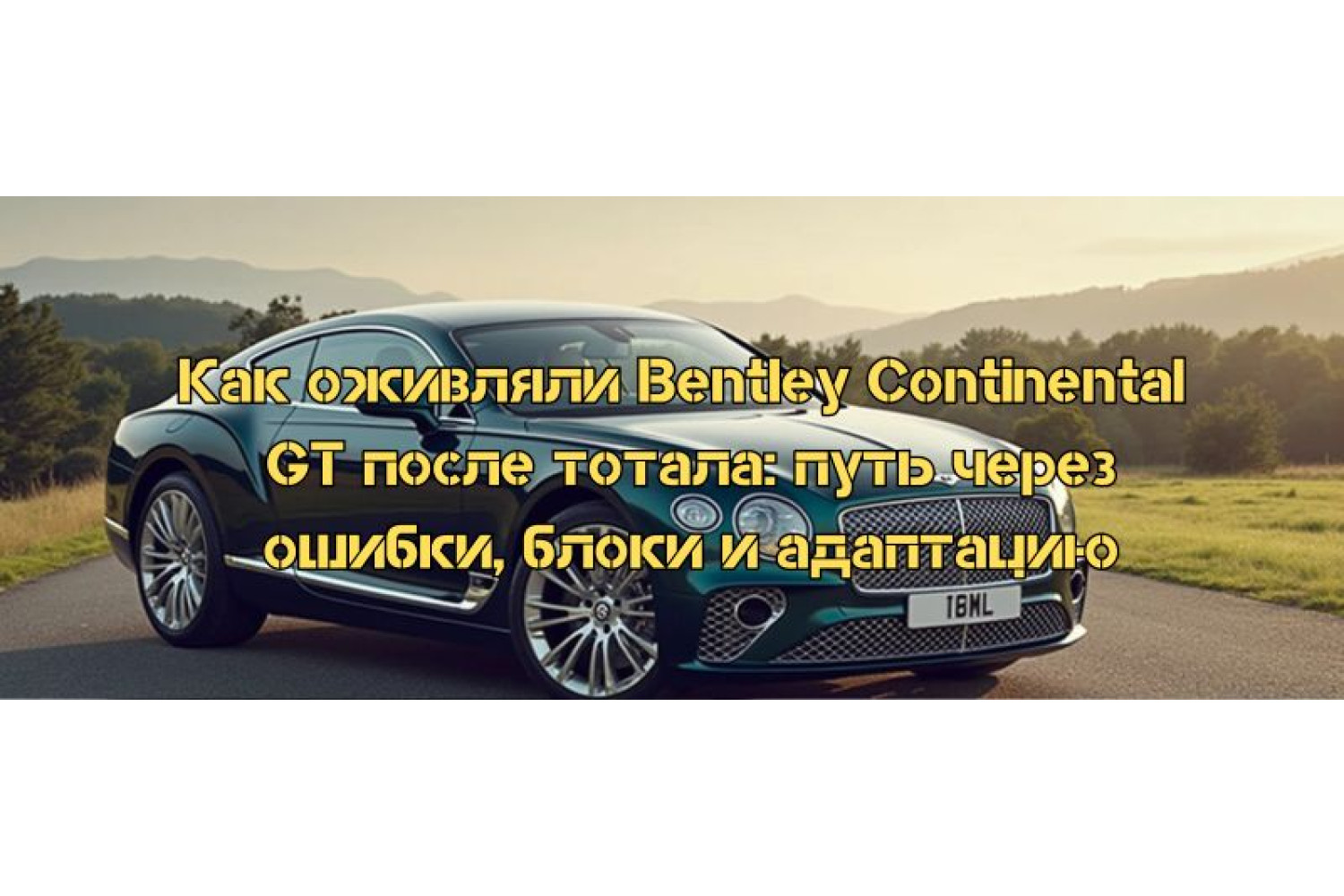 Как оживляли Bentley Continental GT после тотала: путь через ошибки, блоки и адаптацию