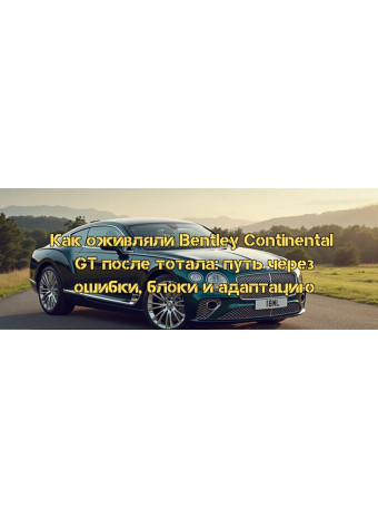 Як оживляли Bentley Continental GT після тоталу: шлях через помилки, блоки та адаптацію