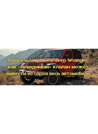 Смикання та затуплення на Jeep Wrangler: як «невидимий» клапан може вивести з ладу весь автомобіль