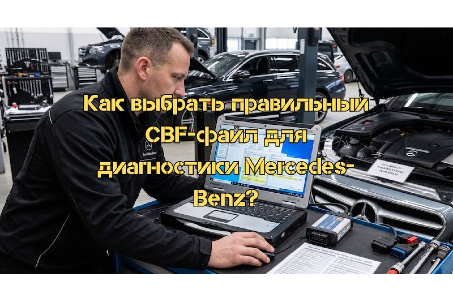 Вибір правильного CBF-файлу для діагностики Mercedes-Benz