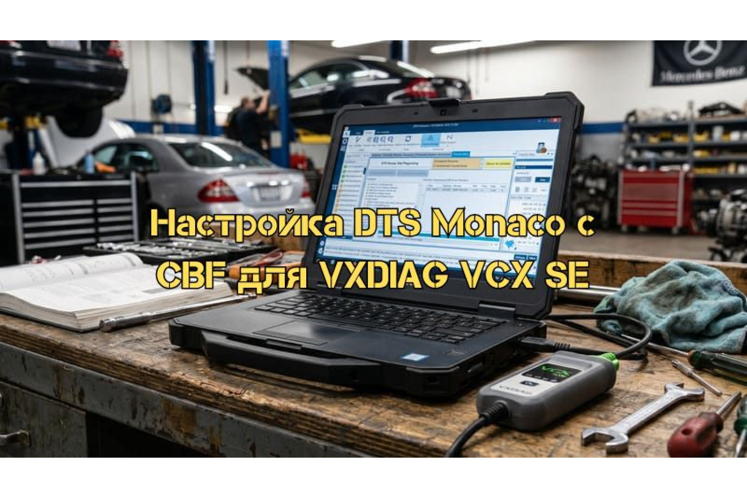 Как настроить Mercedes Benz DTS Monaco для работы с CBF-файлами – руководство по VXDIAG VCX SE