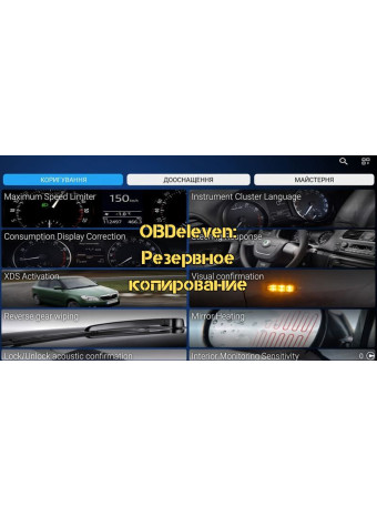 ⁦OBDeleven: Резервное копирование