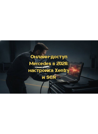 Настройка онлайн доступа Mercedes: Полное руководство по SCN-кодированию, WIS и Xentry в 2026 году