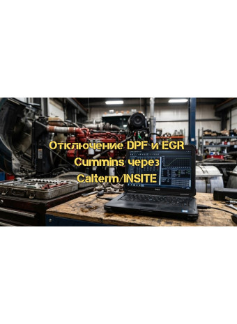 Программное отключение DPF и EGR на двигателях Cummins с помощью Calterm и INSITE: Полное практическое руководство
