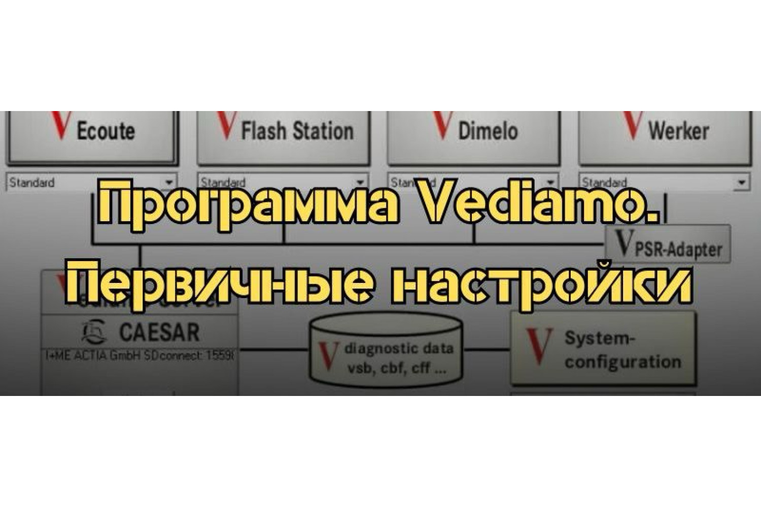 Програма Vediamo. Як користуватися? — Початкове налаштування