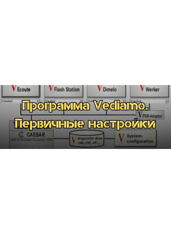 Программа Vediamo. Как пользоваться? — Первичные настройки