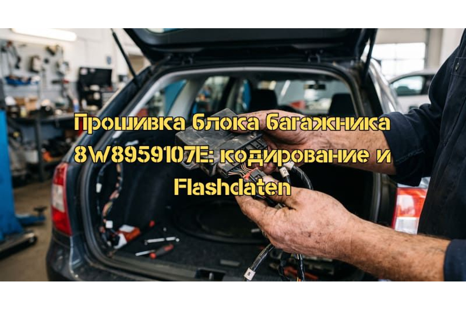 Параметрия и прошивка блока управления багажником 8W8959107E: почему её нет в Flashdaten и как правильно закодировать блок