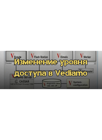 Руководство по изменению уровня доступа в Vediamo