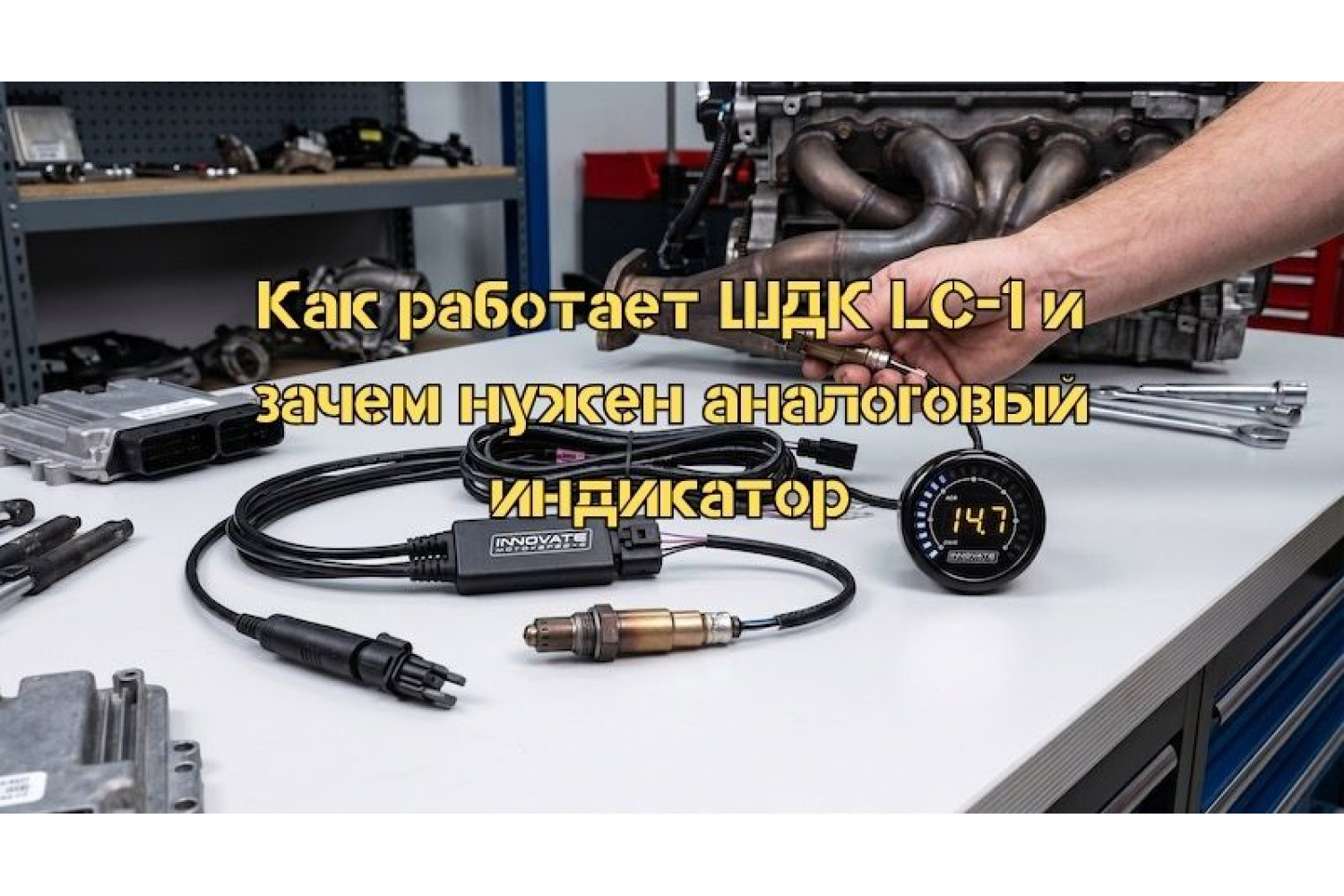 Широкосмуговий датчик кисню ШДК LC-1 з аналоговим індикатором