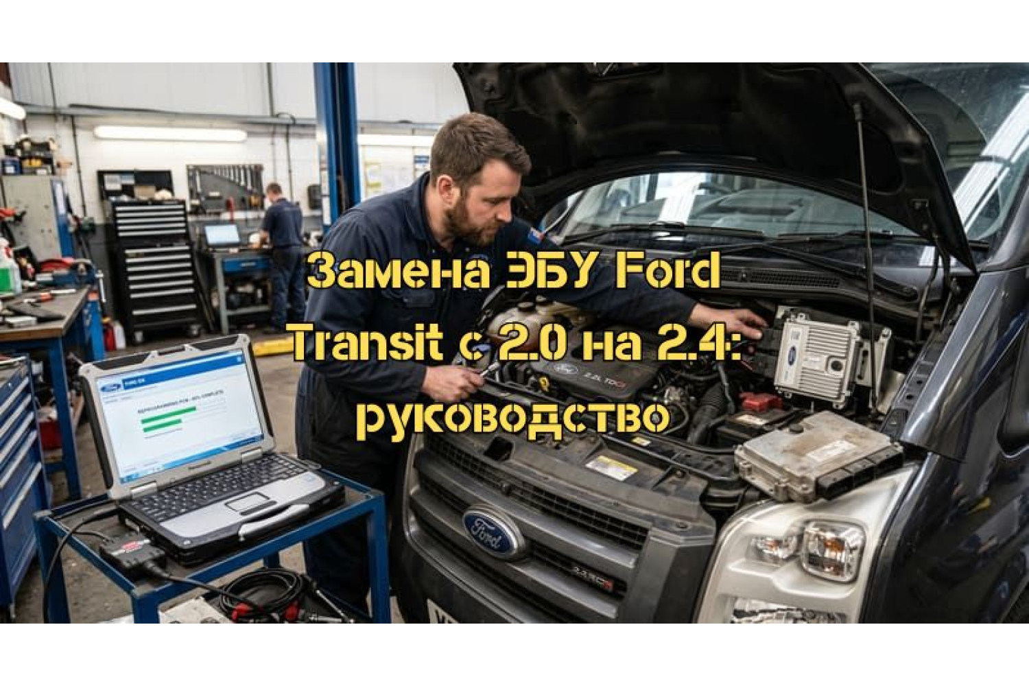 Полное руководство: Замена и перепрограммирование ЭБУ (PCM) Ford Transit с 2.0 на 2.4