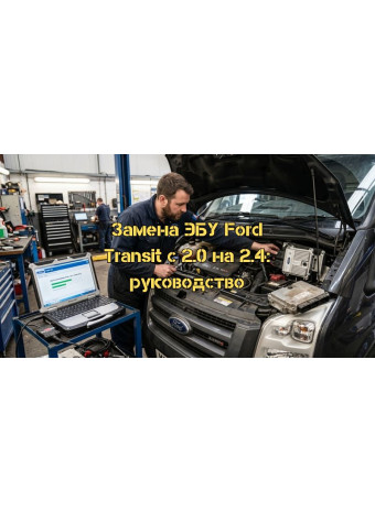 Полное руководство: Замена и перепрограммирование ЭБУ (PCM) Ford Transit с 2.0 на 2.4