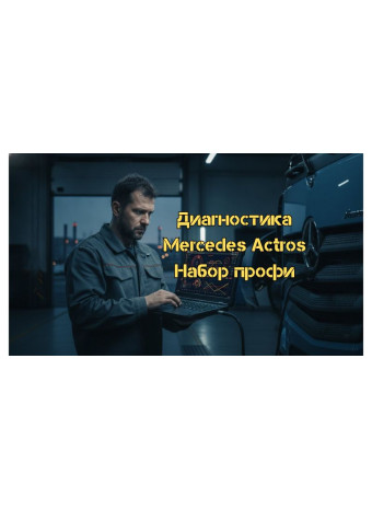 Диагностика Mercedes Actros: профессиональное оборудование, ПО и обучение для автоэлектриков