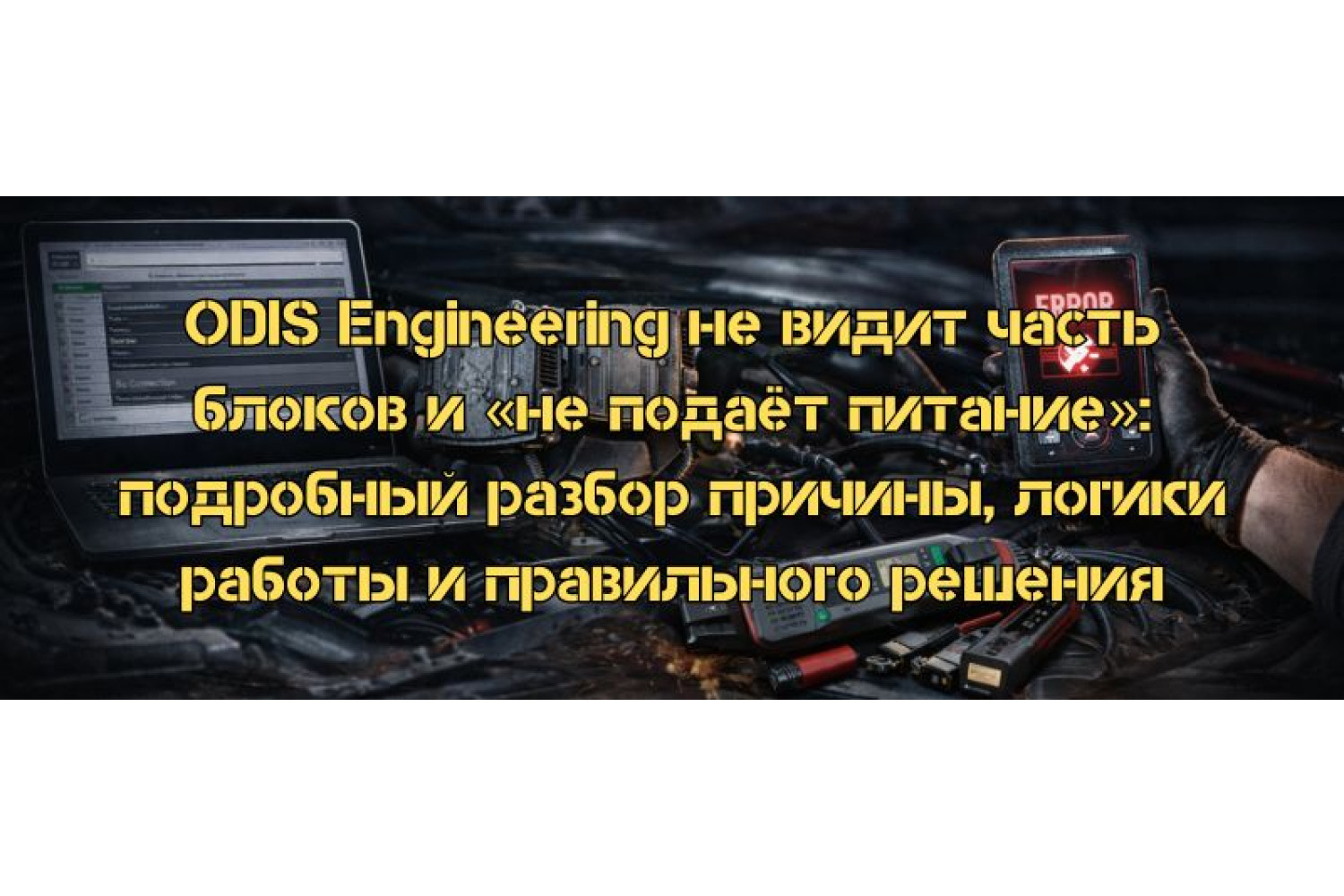 ODIS Engineering не видит часть блоков и «не подаёт питание»: подробный разбор причины, логики работы и правильного решения
