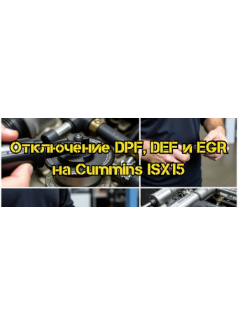 Отключение DPF, DEF и EGR на Cummins ISX15: пошаговое руководство