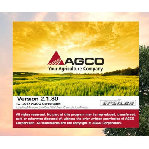 Установка программы AGCO Epsilon AG Agricultural North America 2020