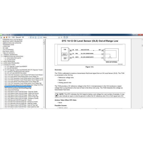 Установка программы диагностики Allison DOC
