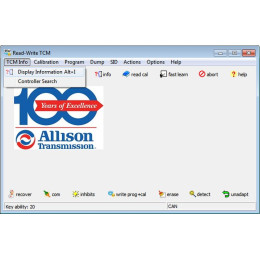 Встановлення програми Allison TCM Reflash