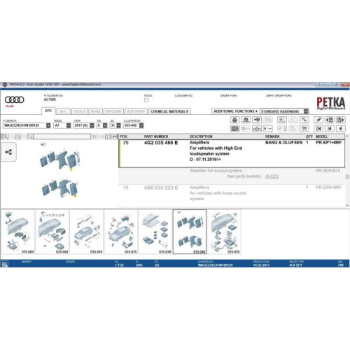 Установка каталога PETKA: Запчасти для VAG Group, Porsche, Грузовиков и Коммерческого транспорта
