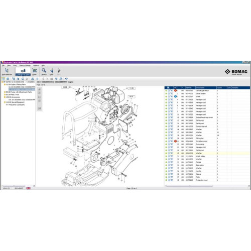 Установка каталога запчастей BOMAG EPC