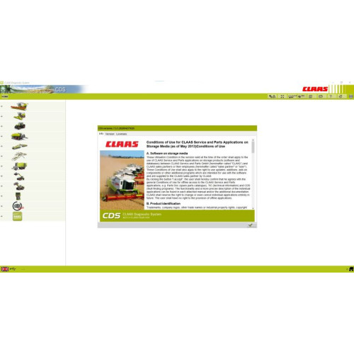 Настройка прибора диагностики CLAAS CDS Interface Activation