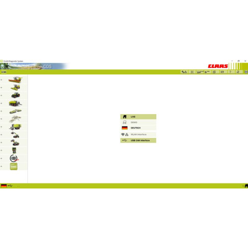 Установка программы CLAAS Diagnostic System CDS 5000