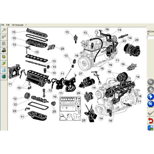 Установка каталога запчастей CLAAS Metadoc для тракторов Renault и CLAAS