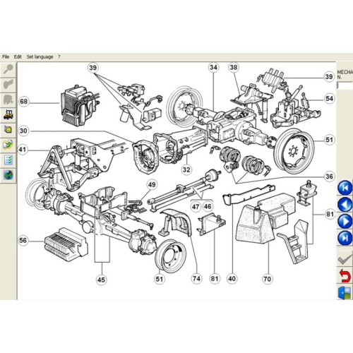 Установка каталога запчастей CLAAS Metadoc для тракторов Renault и CLAAS