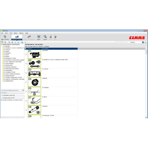 Установка каталога запчастей CLAAS Parts Doc Agricultural 2018