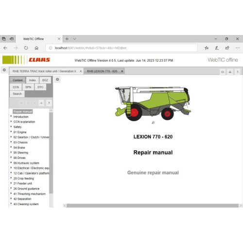 Установка программы CLAAS WebTIC Offline 2023