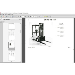 Техническая документация CLARK Operators Manuals 2018