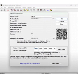 Установка программы Caterpillar ET Factory Password Generator на 10 и 18-значные пароли