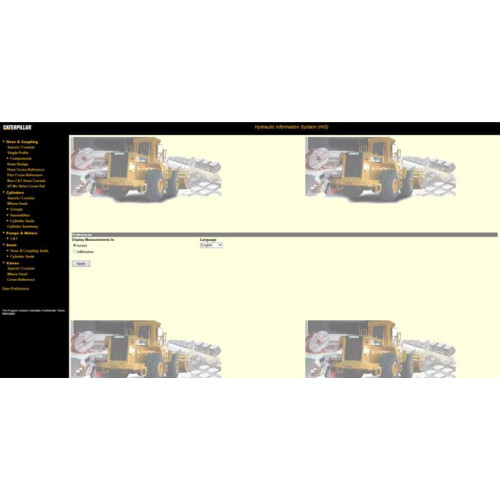 Установка программы Caterpillar Hydraulic Information System (HIS) 2011