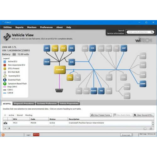 Установка программы Chrysler WiTech 17.04.27