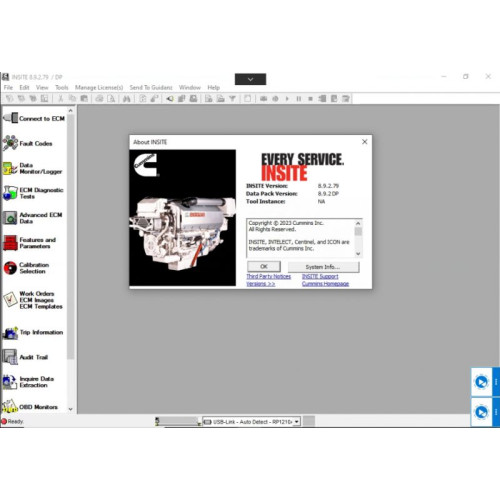 Установка программы Cummins Insite 