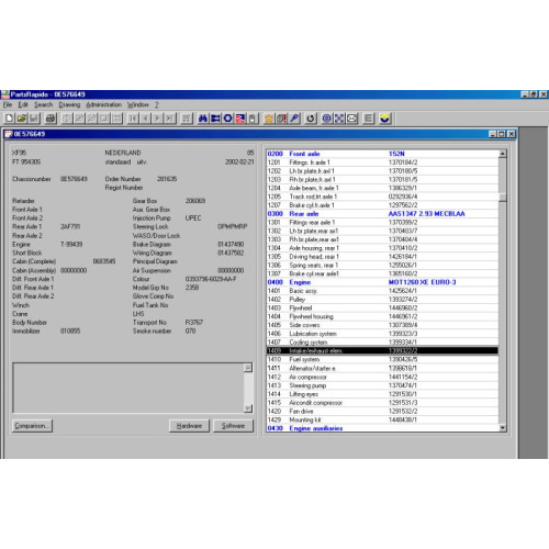 Установка программы DAF Rapido 2015 каталог запчастей для грузовиков ДАФ