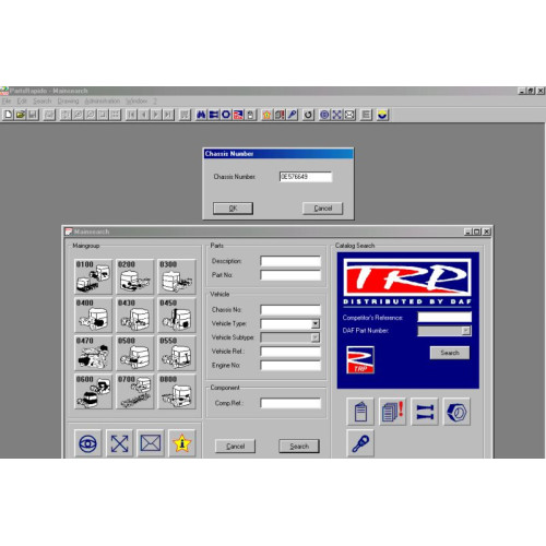 Установка программы DAF Rapido 2015 каталог запчастей для грузовиков ДАФ