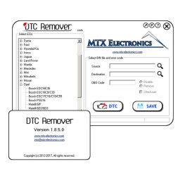 Установка программы DTC Remover 1.8.5 - удалять коды ошибок из прошивок (дампов) ЭБУ