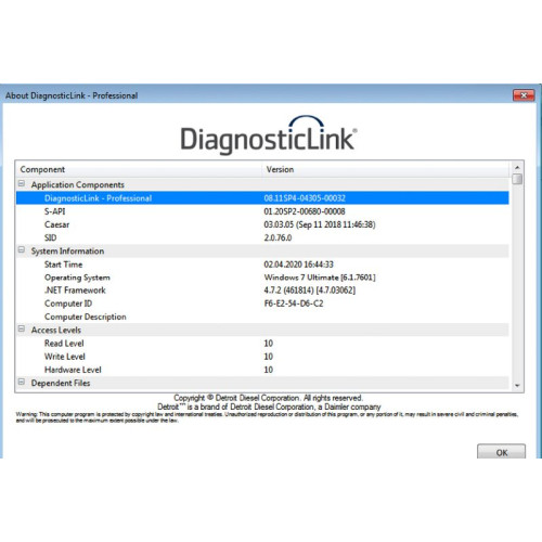 Установка программы Detroit Diesel Diagnostic Link DDDL 8.22 (Level 10 10 10)