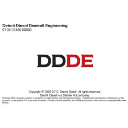 Установка программы Detroit Diesel Drumroll Engineering DDDE