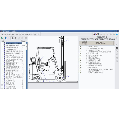 Установка программы Doosan (Daewoo) Forklift EPC 2010