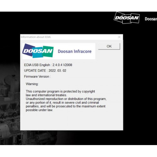 Установка программы Doosan eDoctor Engine Diagnostic EDIA 2023