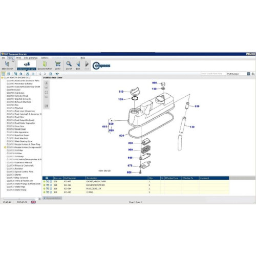 Установка программы FG Wilson Compass Genesis EPC 2014