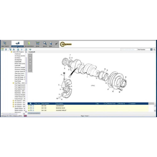 Установка каталога запчастей FG Wilson Compass Olympian EPC 2015