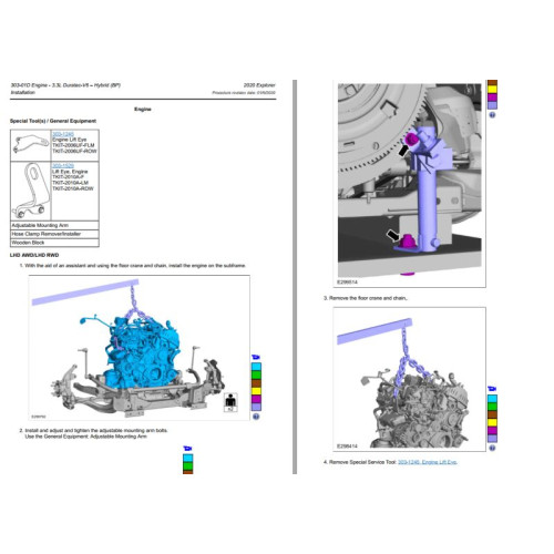 Мануалы Ford Electrical Wiring Diagram, Connector View Engine 2022-2023