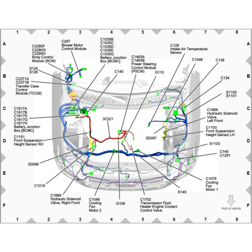 Мануалы Ford Electrical Wiring Diagram, Connector View Engine 2022-2023