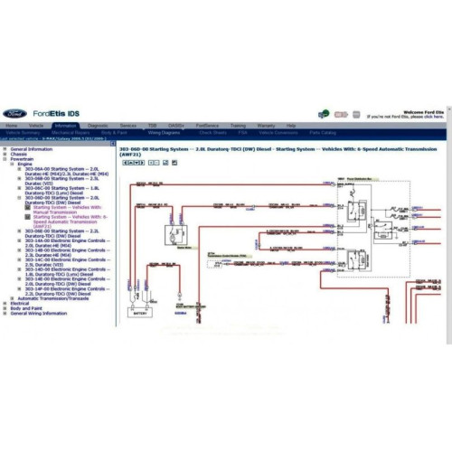 Установка образа Ford Etis 2022: Руководства по ремонту и ТО