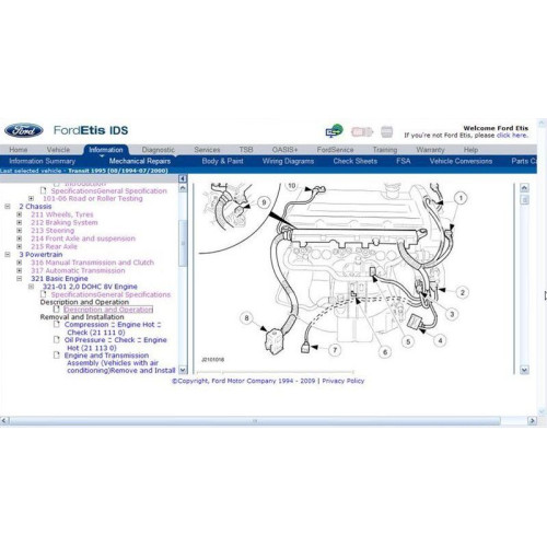 Мануалы Ford TIS WorkShop Wiring Diagram, Service Traning, Workshop Manual, Repair Service Manual 2006-2018