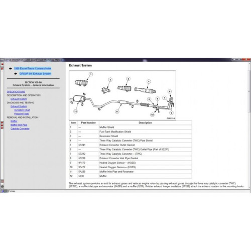 Сервисные мануалы Ford USA car service manual 1992-2008